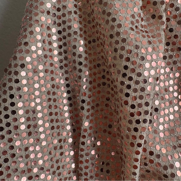 Zunie Cream Dress with Pink Sequins - Picture 2 of 4